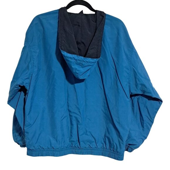 Vintage Red Sand Winderbreaker Pullover Jacket With Hood Blue/Black Size S - Picture 5 of 12